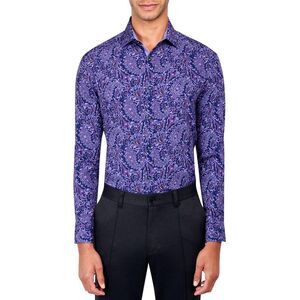 Society of Threads Paisley Performance Dress Shirt